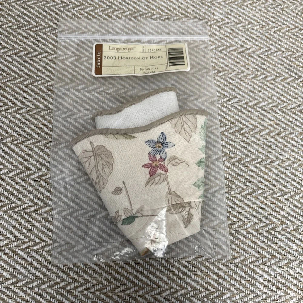 2003 Longaberger Horizon of Hope Botanical Fields Basket Liner #2043635